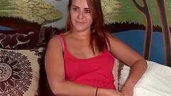 Homemade video of a brunette chick being nicely pleasured