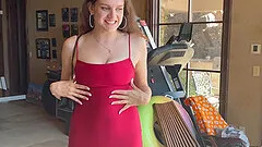 Homemade video of Lola with big natural tits fingering herself