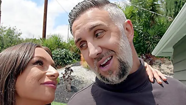 Insolent beauty loudly fucks in anal positions and begs to feel cum on ass