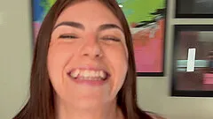 Sweet college chick enjoys while being fucked - Tiny Rhea