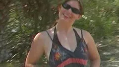 Homemade video of a brunette chick giving a good blowjob