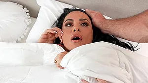 Sandy Love with shaved pussy gets fucked in missionary position