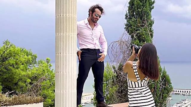 Sweet teen loves the warm cum covering her tits after sex