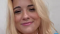 Blonde Nicole Nichols moans while being fucked in homemade POV