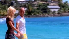 Rough MMF threesome on a boat with a blonde babe - Carla Cox