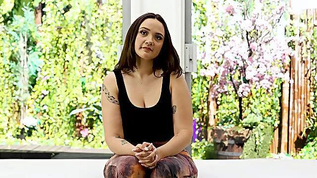 Aroused casting beauty does wonders with her mouth