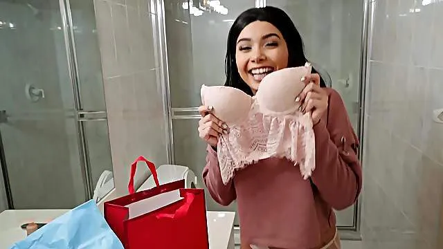 Passionate girls swap cock naked in flawless POV threesome at home