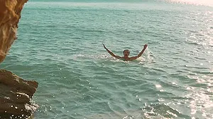 Outdoor dicking on a beach with naughty Jane White & her man