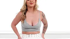 Blonde Rose moans while being penetrated by a big black cock