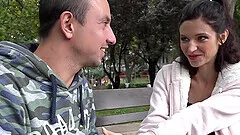 Cuckold Licks Pussy While Lina Arian Takes BBC Up Her Ass