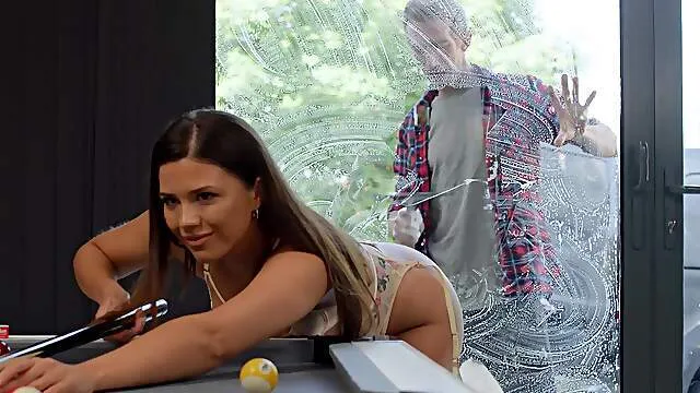 Nude beauty with curvy ass throats the dick wet ahead of fucking like a pro