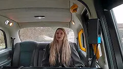 Blonde Micky Muffin wearing red lingerie gets fucked in a car