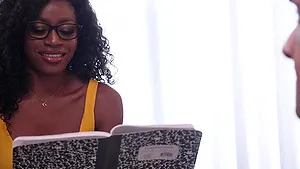 Rough interracial dicking in missionary with hot Nicole Kitt