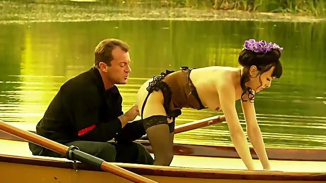 Aloud amateur in classy outdoor scenes pushing dick in every hole