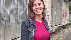 Outdoor dicking with a naughty brunette girlfriend - Tiffany Blue