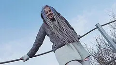 Anuskatzz caught while having wild public sex