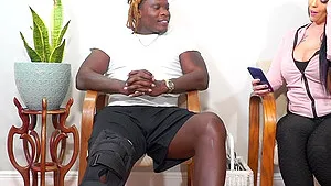 Interracial fucking with cock hungry brunette chick who loves cum