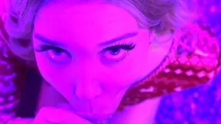 Blonde facial loving babe pov blowjob and licking balls