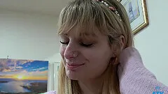 Blonde Evie Christian enjoys while getting fucked - Homemade