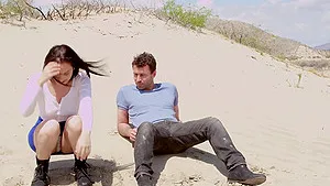 Outdoor dicking in reverse cowgirl with brunette Gabriella Paltrova