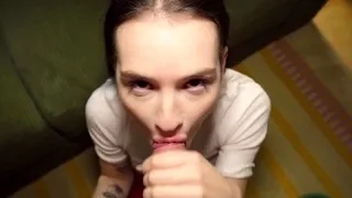 Public Agent Santa elf public blowjob and big dick pov