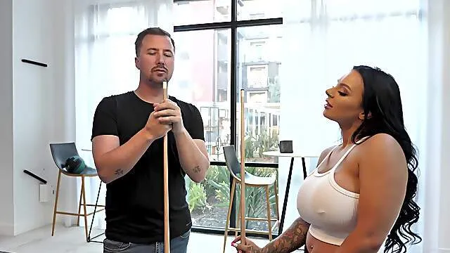 Thick beauty filmed in excellent angles trying the dick harder than expected