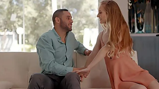 Slim redhead feesl a whole bunch of hungry inches gaping through her cunt