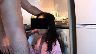 Brunette hookup amateur blowjob and dirtytalk sexdate