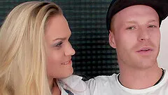 Blonde Wife Barra Brass Anally Creampied Right Next to Her Cuckold