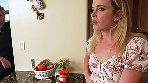 Blonde Charlie Forde enjoys during rough MMF threesome - POV