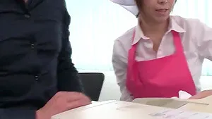 Majestic Japanese milf, Chihiro Akino, pints over and begins suffering her lover's firm member - uncensored XXX JAV!