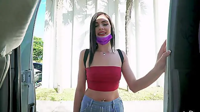 Seductive chick tries first bang bus porn play and loves the outcome
