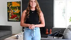 Brunette Sage enjoys while pleasuring her dripping love tube