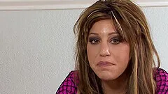 Britney Stevens enjoys while sucking a massive dick in close up