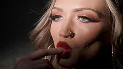 Amazing fucking on the leather sofa with small tits Mia Molotov