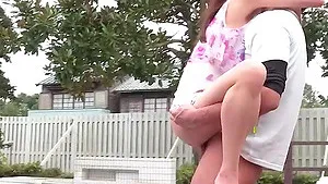 Horny Japanese Mature Asian suck off outdoor creampie with Miu Suzuha - best JAV!