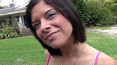 Bubble butt babe Sara St. Clair spreads legs to ride a hard dick