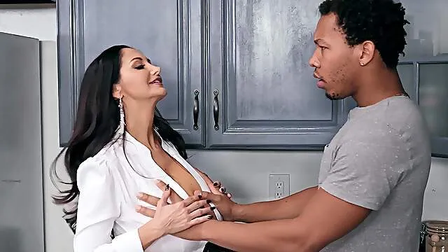 Top mom shakes them huge cans in excess while riding dick like a pro