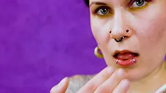 Tattooed punk slut Illuz spreads legs for interracial anal fucking