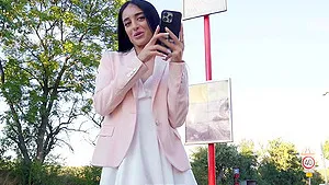 Outdoor ball sucking in HD POV video with gorgeous Ara Mix