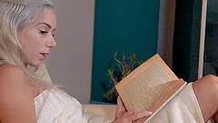 Blonde Katrin Wolf enjoys while being fucked by her older man