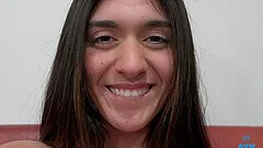 Homemade video in POV with Aubry Babcock sucking a penis