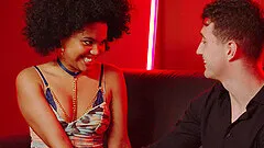 Rough interracial dicking in the kitchen with naughty Selva