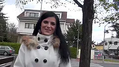 Brunette Alice Heaven enjoys while being fucked in the car