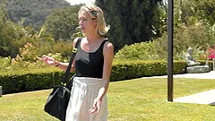 Outdoor lesbian fingering with Aiden Ashley and Whitney Wright