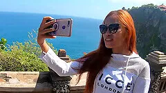 Horny amateur couple vacation to Bali where they had sex in the hotel