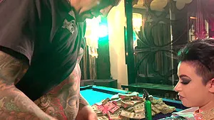 Adriana tattoos herself before fucking