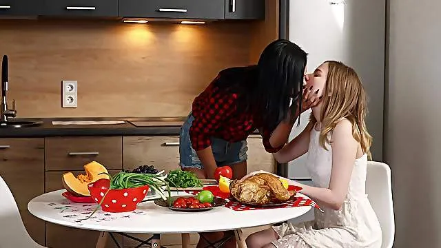 Addictive lesbians make out for more than just nudity