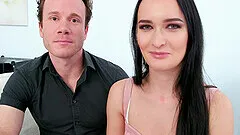 Wifey Sasha Sparrow Receives a BBC Creampie in Front of Cuck Husband