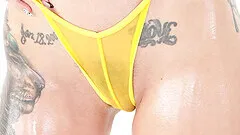 Hardcore interracial anal sex with tattooed pornstar Maddy May